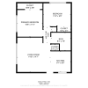 Floor plan: 2BD1B