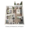 Floor plan: Pisgah (Mid-rise)