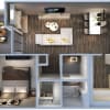 Floor plan: 1 Bedroom 1 Bathroom
