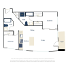 Floor plan: 2x2 D2
