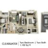 Floor plan: Clearwater with Garage