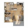 Floor plan: One Bedroom