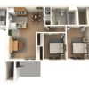 Floor plan: Two Bedroom Apartment - A