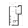 Floor plan: 1 Bedroom - A30