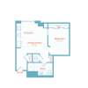 Floor plan: B3.1 | 1 Bed | 1 Bath