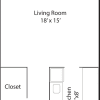 Floor plan: 1B