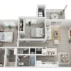 Floor plan: 2x1