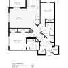 Floor plan: 2 Bedroom
