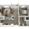 Floor plan: 1B