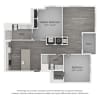 Floor plan: Two Bedroom Two Bathroom (1104 SF)