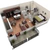 Floor plan: 1 BR Grand Overlook
