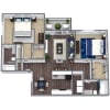 Floor plan: B1 - Millennium