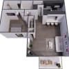 Floor plan: 1X1