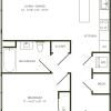 Floor plan: One Bedroom E