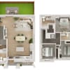 Floor plan: 3BR/2.5BA - C2