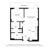 Floor plan: A012 - 1 Bedroom