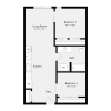 Floor plan: Urban Two Bedroom C01B