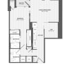 Floor plan: 1 Bed/1 Bath Den 1B+D-A_880 P