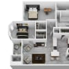 Floor plan: 2 Bedroom