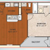 Floor plan: A-S 1x1