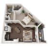Floor plan: 1R