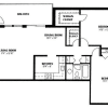 Floor plan: Two Bedroom One Bath