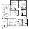 Floor plan: Three Bedroom - C