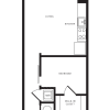 Floor plan: 1 Bed/1 Bath-A05 Modern