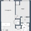 Floor plan: 1 Bed/1 Bath-A3
