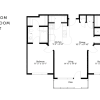 Floor plan: C2r Two Bedroom Renovated