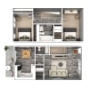 Floor plan: 2 Bedroom Townhome in Prime Location in Columbus
