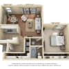Floor plan: 1-Bedroom 1-Bathroom