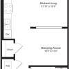 Floor plan: Studio B