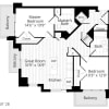 Floor plan: 2 BR 2B