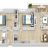 Floor plan: 2 Bedroom 1 Bath