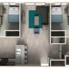 Floor plan: 4 Bed 2 bath