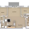 Floor plan: Two Bedroom Large