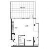 Floor plan: 1x1 I