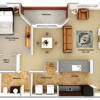 Floor plan: 1BR