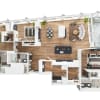 Floor plan: Three Bed - PH1