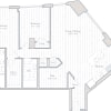 Floor plan: 2 Bed/2 Bath Den-F1-3