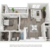 Floor plan: 1 Bedroom