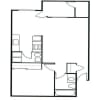 Floor plan: 1x1d -780