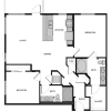 Floor plan: B5 Two Bed  2 Bath