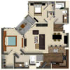 Floor plan: B3A