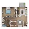 Floor plan: A/1d - 1.1, 1st Flr