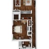 Floor plan: 1 BR