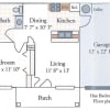 Floor plan: One Bedroom One Bath