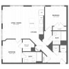 Floor plan: 2C - 2 Bed/2 Bath