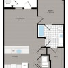 Floor plan: 1BR/1BA